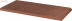 Клинкерная плитка Ceramika Paradyz Taurus brown гладкий (13,5x24,5) подоконник